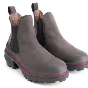 Fluevog Mulberry Trumpet Call Angular Chelsea Boot; Men's 9, Women's 11
